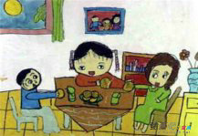 中秋节儿童画:儿童画创作