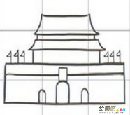 天安门简笔画：宏伟壮观的天安门