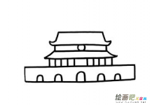 天安门简笔画：我喜爱天安门
