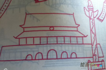 天安门简笔画：天安门简笔画图片