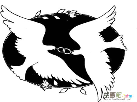 和平鸽简笔画：和平是人们心中的渴望