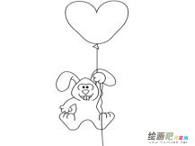 兔子简笔画：兔子的面具
