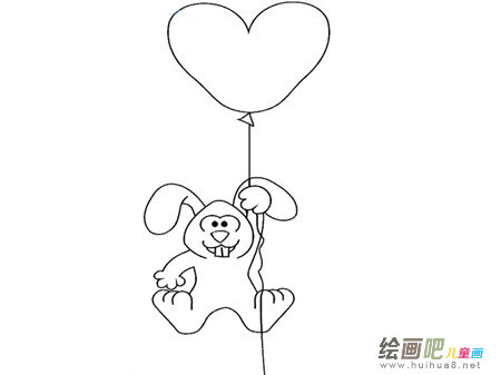 兔子简笔画：兔子的面具