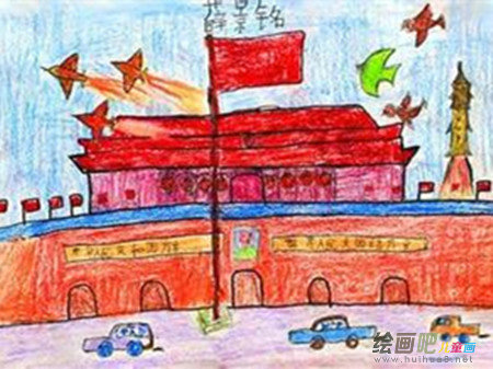 天安门简笔画：天安门建成时称承天门