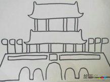 天安门简笔画：天安门“金殿传胪”