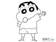 动漫人物简笔画：蜡笔小新