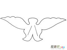 和平鸽简笔画：和平鸽是和平的使者