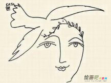 和平鸽简笔画：我居然变成一只和平鸽