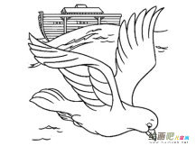 和平鸽简笔画：和平鸽向我走来