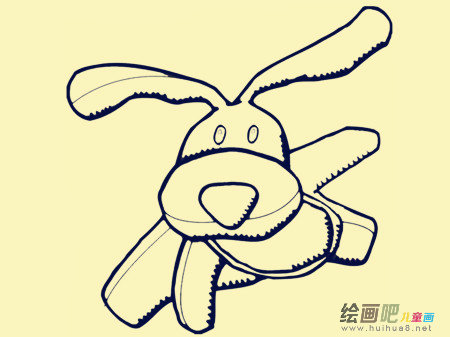 兔子简笔画：兔子得了脑震荡以后