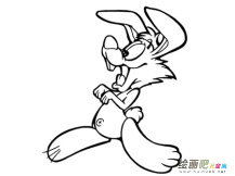 兔子简笔画：小兔子的“宝马”车