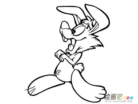 兔子简笔画：小兔子的“宝马”车