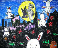 中秋节儿童画：那一抹中秋的记忆