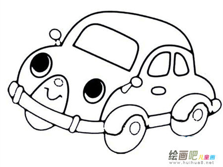 小汽车简笔画：想象中的汽车