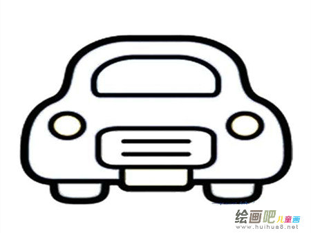 小汽车简笔画：我心中的未来汽车