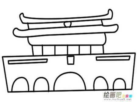 天安门简笔画：读《天安门广场》有感