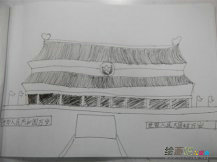 天安门简笔画：天安门广场了不起