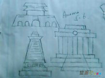 天安门简笔画：神圣威严的天安门城楼