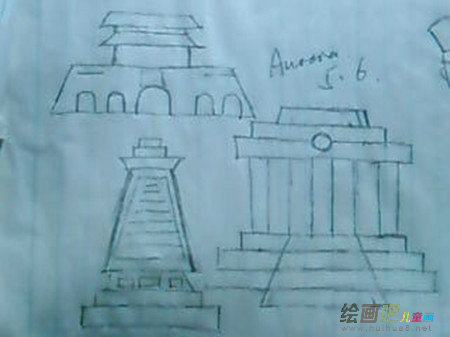 天安门简笔画：神圣威严的天安门城楼