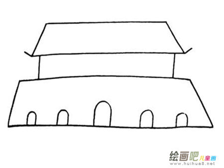 天安门简笔画：我爱北京天安门