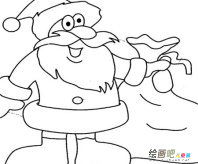 圣诞老人简笔画：假如我是圣诞老人