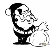 圣诞老人简笔画：圣诞老人