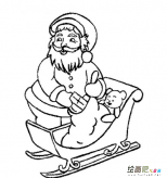 圣诞老人简笔画：圣诞老人与麋鹿的对话