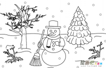 圣诞树简笔画：如果我是圣诞老人