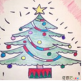 圣诞树简笔画：给予