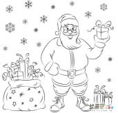 圣诞老人简笔画：圣诞老人简笔画图片大全