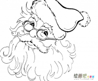 圣诞老人简笔画：圣诞老人彩色简笔画