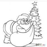 圣诞老人简笔画：圣诞老人的简笔画