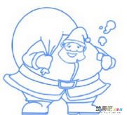 圣诞老人简笔画：快乐的圣诞晚会
