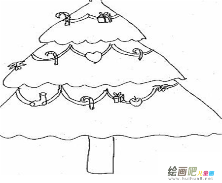 圣诞树简笔画：精心挑选的圣诞树