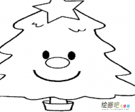 圣诞树简笔画：The Christmas Tree