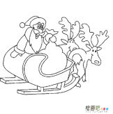 圣诞老人简笔画：merry Christmas