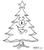 圣诞树简笔画：Chrismas trees