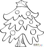 圣诞树简笔画：圣诞树简笔画图片