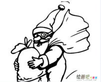圣诞老人简笔画：圣诞老人的来历