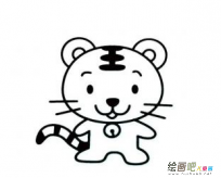 老虎简笔画：小老虎简笔画