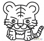 老虎简笔画：老虎简笔画