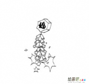 鞭炮简笔画：鞭炮简笔画图片素材