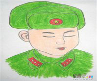 雷锋简笔画：传播希望，牵手雷锋