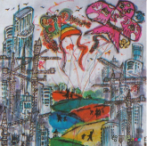 儿童科幻画：太阳城