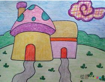 蜡笔画：色彩画的理想工具
