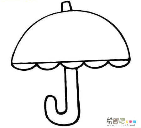雨伞简笔画