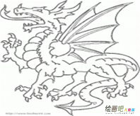 龙的简笔画：龙