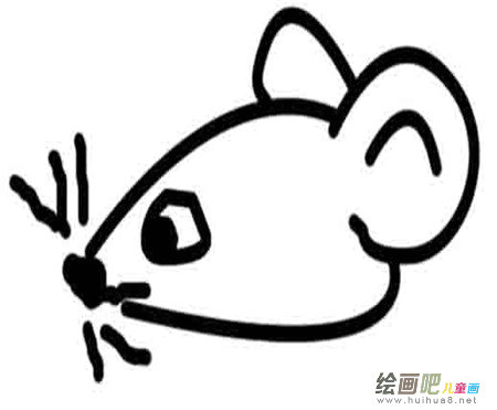 小老鼠简笔画：写仓鼠