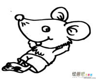 小老鼠简笔画：实验室中的白老鼠