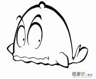 海洋生物简笔画：参观海洋生物展览